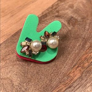 Anthropologie pearl and gemstone studs